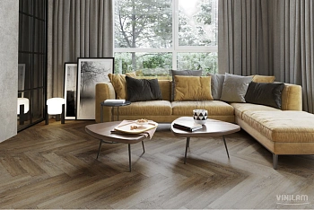 Кварцвиниловая плитка VINILAM PARQUET HERRINGBONE IS11377 Паркет Тусон